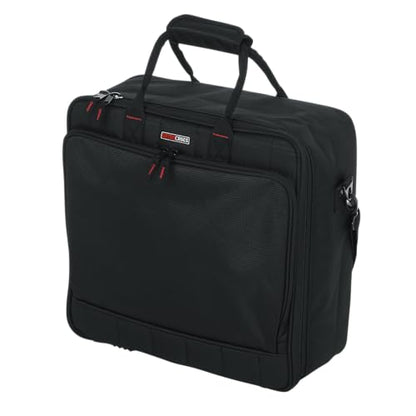 Gator Cases 15.5 x 15 x 5.5" Padded Mixer Carry Bag (G-MIXERBAG-1515) | Fits Compact Medium Format Mixers, Dual Layer Padding, Organized Cable Storage, Adjustable Removable Shoulder Strap - size: 15.5"x 15"x 5.5.", style: Medium Format