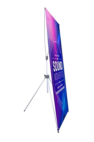 Adjustable X Banner Stand, Fits 23 to 32 Inch Wide and 63 to 78 Inch Tall Banners, Portable Display with Carrying Bag, Perfect for Trade Shows, Exhibitions, Conferences and Events, 6 Pack - size: 6 Pack Best Selling Banner Stand