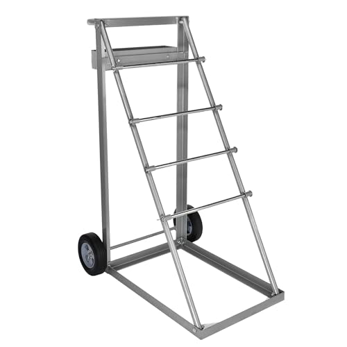 AdirPro Transportable Multiple Axle Cable Caddy - Multi-Spool Wire Rack Dispenser - Easy Use Cable Holder & Distribution - For Workplace Efficiency