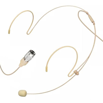 Headset Microphone Headworn Mic Compatible with Audio-Technica | Double Over Ear Earset Hanging Condenser Omnidirectional Mic for Wireless Bodypack Transmitter System with Hirose 4 Pin Plug - style: Hirose 4 Pin Plug Compatible with Audio-Technica