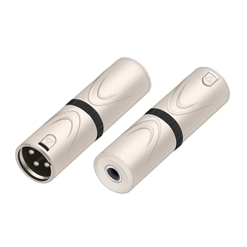 XLR to 1/4 6.35MM Microphone Audio Adapter,1/4" TRS Female to XLR Male Splitter,6.35mm Stereo Female to 3PIN Male Guitar Converter - color: XLR Male to 1/4 TRS Female(D1053)