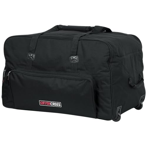 Gator Cases Rolling Speaker Bag for Standard Format 15" Loudspeakers with Retractable Pull Handle (GPA-715) - size: 15" Speakers