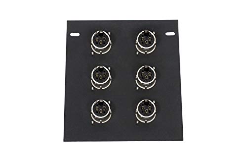 Elite Core | FB6 | Recessed Floor Box | 6 XLRF Connections - style: 6-XLRF