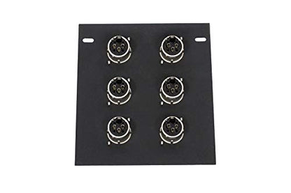 Elite Core | FB6 | Recessed Floor Box | 6 XLRF Connections - style: 6-XLRF