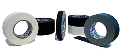 Gaffer's Choice Gaffer Tape 3 inch x 60 Yard Black Adhesive is Safer Than Duct Tape - Waterproof & Non-Reflective