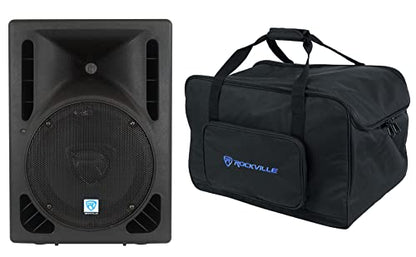Rockville RPG10BT V2 10" Bluetooth Powered DJ PA Speaker with TB10 v2 Bag