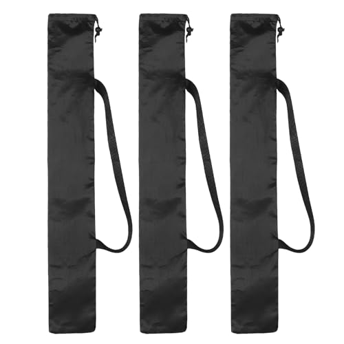 PATIKIL 29 x 4 Inch Tripod Carrying Case, 3 Pack Camera Tripod Carrying Bags Oxford Cloth Padded Bag for Camera Gear Mic Light Stand Sheet Music Photography Accessories, Black - size: 29 x 4 Inch
