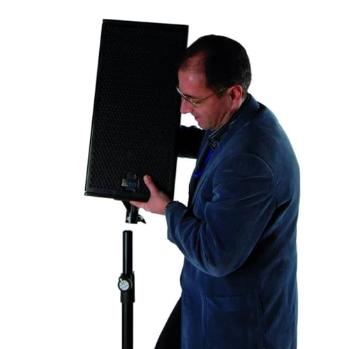 QUIK LOK - SP282 BK Tripod Speaker Stands - Lightweight Aluminum PA Loudspeaker Mounts with Pneumatic Easy-Lift Assist and Heavy-Duty Tube Construction, 1 Pair, Black