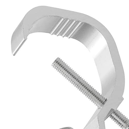 8 Pack Stage Light Clamp Hook, Aluminum Alloy Truss C-Clamp, Heavy Duty Stage Lights Truss Clamp for DJ Lighting Par Lights, Fit for 1.18-2 Inch OD Tube/Pipe, Silver