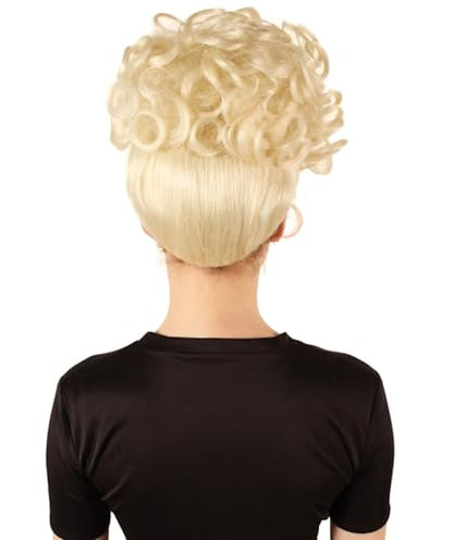 American Rapper Curly Updo High Fashion Wig for Women - Celebrity Style Wig | Elegent Choice for Cosplay Events, Halloween Parties & Themed Performances - Blonde - color: Blonde