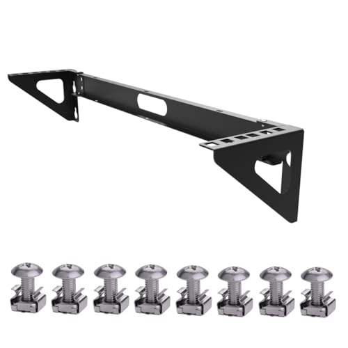 2U Vertical Wall Mount Rack - Steel | Vertical Patch Panel Mounting Bracket for 19 inch Networking Equipment - size: 2U