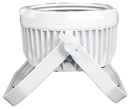 Rockville Wet PAR PRO White Outdoor RGBWA+UV Wall Wash Stage Light | IP54, 12 x 6-in-1 LEDs, 6/10-Channel DMX, Remote, 15/45 Degree Beam, Double Bracket, for Restaurant, Club