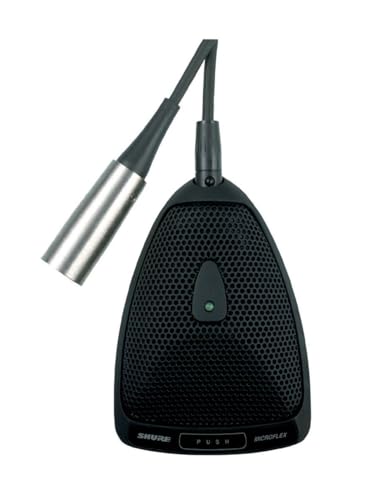 Shure MX393/C Condenser Microphone - Cardioid Black - style: Cardioid