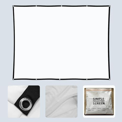 100" Outdoor Holographic Rear Projection Screen: 4K Indoor and Outdoor 16:9 Foldable Classroom Courtyard Projection Screen, Used for projecting Christmas Movies Videos Movie Nights (76 "H x 44 "W) - size: 76 "H x 44 "W