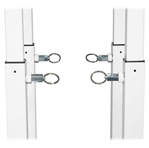 Rockville RTP32W White Totem Moving Head Light Stand with Scrims and Bags - color: white