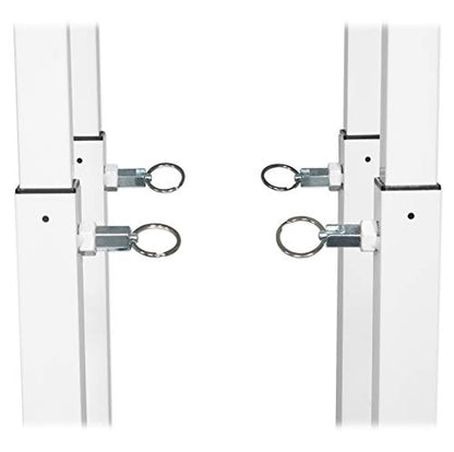 Rockville RTP32W White Totem Moving Head Light Stand with Scrims and Bags - color: white