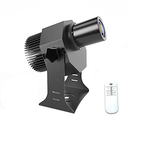 35W LED Logo GOBO Projector Ip67 Waterproof DJ Effect Light Including Free Custom Glass GOBO to Project Image for Hotel Company Store Wedding Advertising Indoor and Outdoor Use (35W)