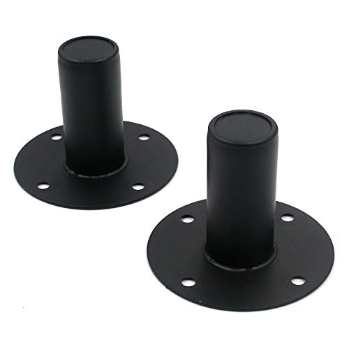 T Tulead Speaker Mount Stand Top Bracket 4.21"×3.15" Pack of 2 | Speaker Cabinet Pole Mount, Speaker Stand Mounts - size: 4.21"×3.15", 2PCS