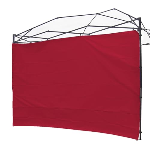 Canopy Sunwall Sidewall Gazebos Tent Waterproof for 10x10ft Pop up Canopy Straight Leg Gazebos Outdoor Instant Canopies 1 Pcs Red Canopy Sidewall Only | Waterproof Gazebos Outdoor Instant Canopies 1 Pcs Canopy Sidewall Only - color: Red, size: 10 x 10 ft