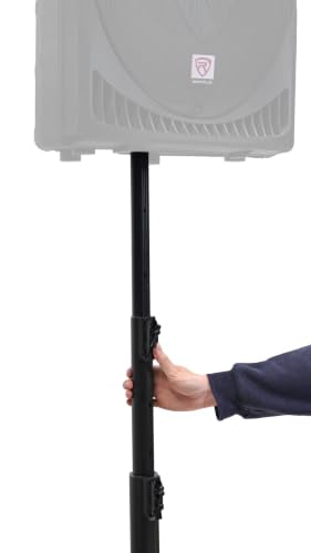 Rockville RLS5 11.5 Ft Metal Lighting T-Bar Stand, Flat-Base Legs - size: 11.5ft with T-Bar