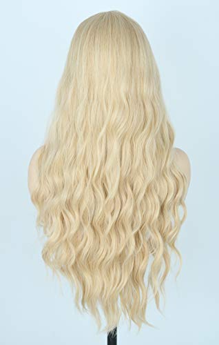 Topcosplay Women Wigs Blonde Long Curly Halloween Costume Princess Cosplay Wigs Wavy - color: Blonde-M27/613
