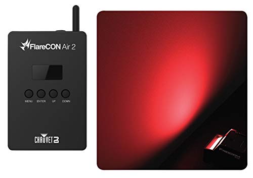 Audiosavings Bundle: (1) Chauvet DJ FlareCON Air 2 Wireless Wi-Fi Receiver+D-Fi Transmitter in one Unit Bundle with (1) Rockville DJBP24 Rugged DJ Compact Backpack with 11 Compartments (2 Items)