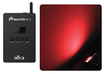 Audiosavings Bundle: (1) Chauvet DJ FlareCON Air 2 Wireless Wi-Fi Receiver+D-Fi Transmitter in one Unit Bundle with (1) Rockville DJBP24 Rugged DJ Compact Backpack with 11 Compartments (2 Items)