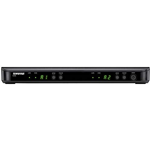 Shure BLX288/SM58 Dual-Channel Wireless Audio System H9 Band (512–542 MHz) – BLX88 Receiver, (2) BLX2 Transmitters with SM58 Dynamic Mic, Up to 14 Hr Battery, 300 ft Range | BLX88 Receiver, (2) BLX2 Transmitters with SM58 Dynamic Mic, Up to 14 Hr Battery,