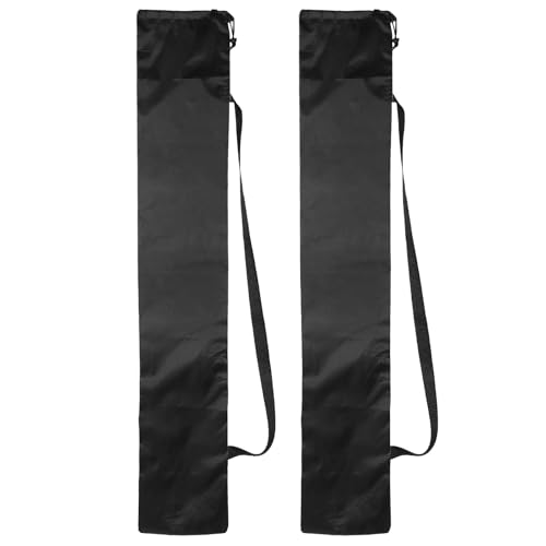 PATIKIL 49 x 9 Inch Tripod Carrying Case, 2 Pack Camera Tripod Carrying Bags Oxford Cloth Padded Bag for Camera Gear Mic Light Stand Sheet Music Photography Accessories, Black - size: 49 x 9 Inch