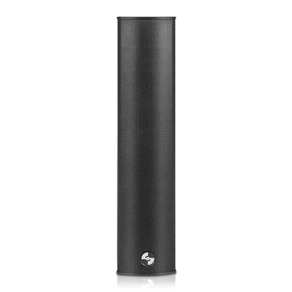 Sound Town Weatherproof Compact Aluminum Line Array Column Speaker with Wall Mount Bracket, 4 x 3 Woofers, 2 x 1.2 Dome Tweeters, Black, for Church, Indoor & Outdoor Installation (CARPO-M42B)