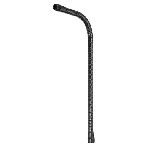 PATIKIL 19" Microphone Gooseneck, 5/8"-27 Thread Metal Universal Hose Flexible Arm Gooseneck Tube Extension for Multifunction DIY, Black - color: Black, size: 19"