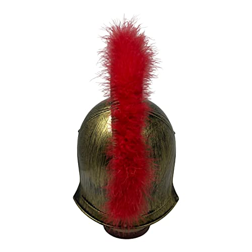 Cosmic Chameleon Roman Spartan Warrior Helmet for Adults (Ages 15+) – Greek Soldier Medieval Costume Headwear - color: Gold
