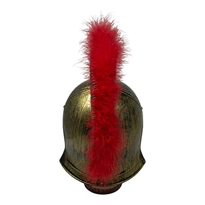 Cosmic Chameleon Roman Spartan Warrior Helmet for Adults (Ages 15+) – Greek Soldier Medieval Costume Headwear - color: Gold