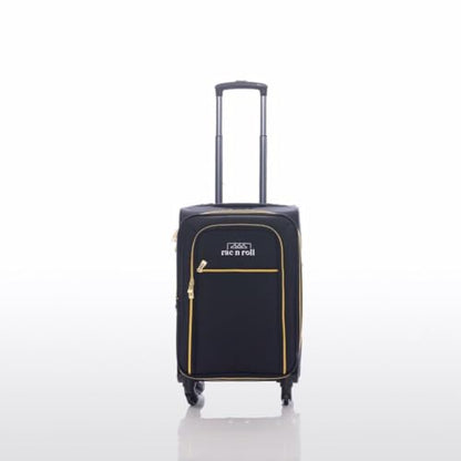 Rac n Roll Mini Rolling Dance Bag with Garment Rack (Clothes Rack), Carry On Backstage Competition Travel Duffel, Spinner Wheels, Portable Costume Bag for Dancers, Cheer, Pageant, Skating — Black