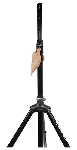 Rockville RVSS4A DJ PA Tripod Stand, Hydraulic Air Auto-Lift/Lower, Bag | Hydraulic Air-Lift/Lower, 42"-79" Height, 154-lb Capacity, Tripod DJ PA Stand, Heavy-Duty Zippered RVSS4A Carry Bag, 2-Items