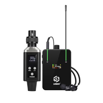 AR9 UHF Mono Wireless in-Ear Monitor System Transmitter and Beltpack Receiver for Studio, Band Rehearsal and Live Performance (AR9-1-BK)