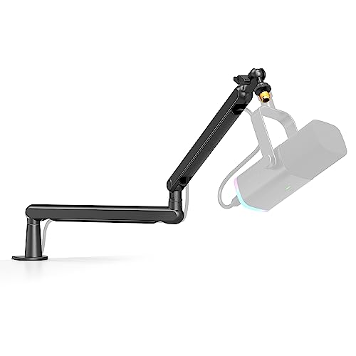 FIFINE BM88 Low Profile Microphone Boom Arm Stand for Gaming Streaming - color: Black