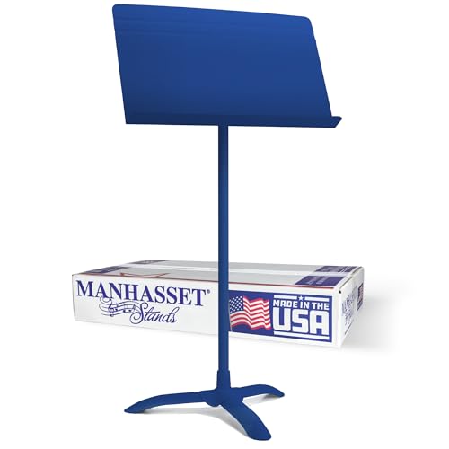 Manhasset 48 Symphony Music Stand - Matte Blue - color: Blue, Matte, size: Pack of 1