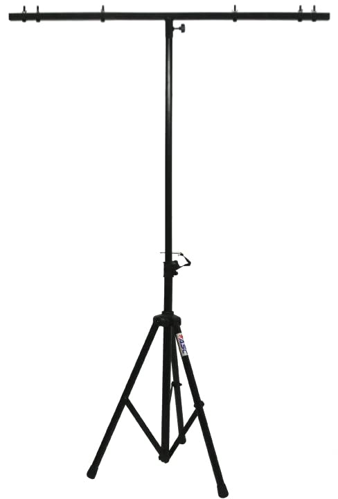 American Sound Connection ASC Pro Audio Mobile DJ Light Stand 6 Foot Height Lighting Multi Fixture T Bar Portable Tripod