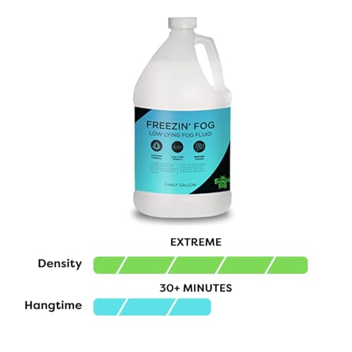 Froggy's Fog Freezin Fog, Low-Lying Ground Fog Fluid for Professional and Home Haunters, Theatrical Effects, and More, Half Gallon (Pack of 3) - size: Half Gallon (Pack of 3)