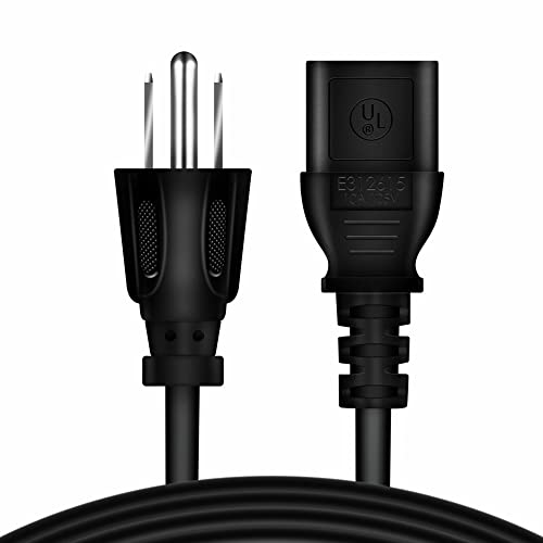6ft/1.8m UL Listed AC in Power Cord Outlet Plug Lead Compatible with Chauvet DJ Intimidator Spot 150 LED DMX Moving Head Yoke Lighting Light Effect