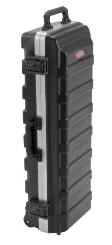 SKB Compact Stand Case 36-1/2 x 11-7/8 x 8-1/4 with Wheels & Straps, TSA Latches, Over molded Handle | TSA Latches for Air Travel, Over-Molded Tow Handle, Straps Included, Holds Stands and Pedals, Rugged 36.5 in. Shell - size: 36-1/2 x 11-7/8 x 8-1/4 inch