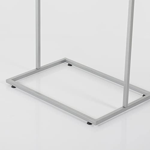 M&T Displays Metal Eco Info Board Silver 18x24 Inches Slide-In Poster Sign Holder 1 Tier Double Sided Floor Standing Pedestal Advertising Display with Backing and Anti-Glare PET Cover - color: Silver, size: 18x24 - 1-tier