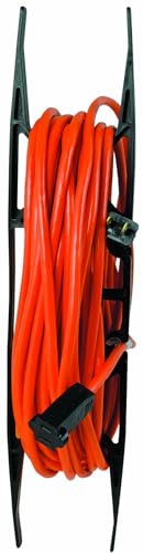 Woods Light Duty Extension Cord Wrap - Holds Up to 100 Feet of 16/3 Cord - Durable H-Frame Cord Reel with Built-In Carrying Handle - Black - size: One Size