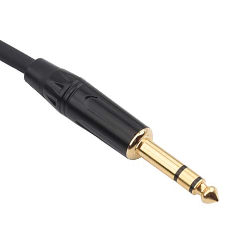 1/4 Inch TRS to XLR Male Balanced Signal Interconnect Cable Quarter inch to XLR Patch Cable - 15 Feet - size: 15 feet