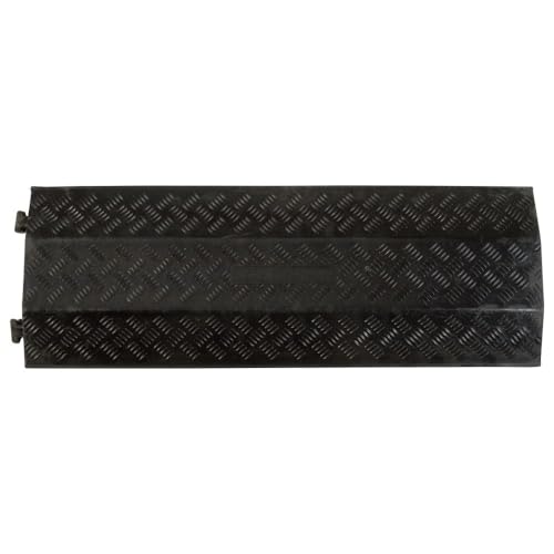 Drop Over Cable Protector, 3-Channel, 1.375" OD, 2,000 lb/Axle, Guardian | Cord cover, easy set up, lay over wires, drive-over ramp - size: 3-Channel