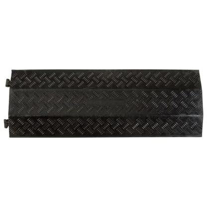 Drop Over Cable Protector, 3-Channel, 1.375" OD, 2,000 lb/Axle, Guardian | Cord cover, easy set up, lay over wires, drive-over ramp - size: 3-Channel