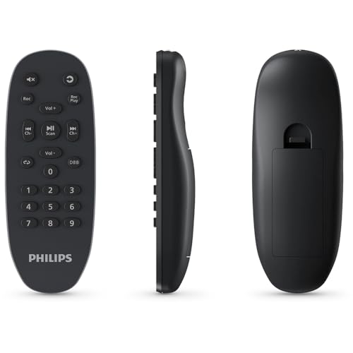 PHILIPS Bluetooth Party Speaker, 120W Powerful Sound with Dynamic Bass Boost, 10 RGB Light Modes, Karaoke Mic & Guitar Inputs, FM Radio, USB/TF/AUX Playback, Portable Handle, Remote Control (Corded) - style: Corded