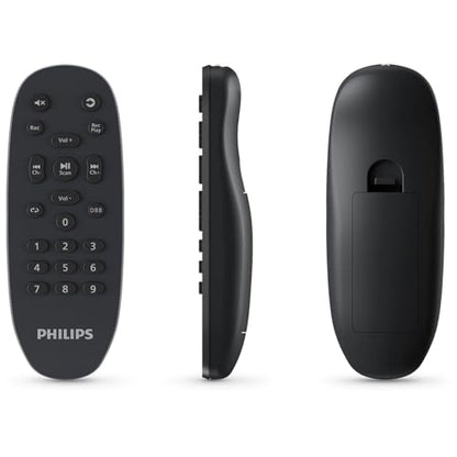 PHILIPS Bluetooth Party Speaker, 120W Powerful Sound with Dynamic Bass Boost, 10 RGB Light Modes, Karaoke Mic & Guitar Inputs, FM Radio, USB/TF/AUX Playback, Portable Handle, Remote Control (Corded) - style: Corded