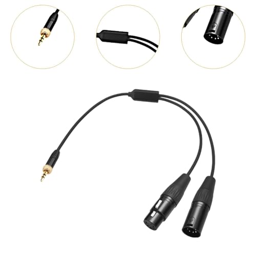 -dmx-3.5C-1/2 Dmx 3.5mm Dmx Female Male 5 Pin to Stereo Jack Audio 3.5mm Male Dmx Connector 1 to 2 Cable 3.5mm to 2 Dmx